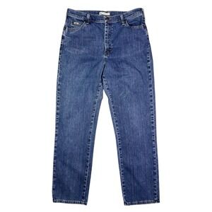 Lee Relaxed Straight Leg Blue Denim Jeans Women's Size Size 12 Long